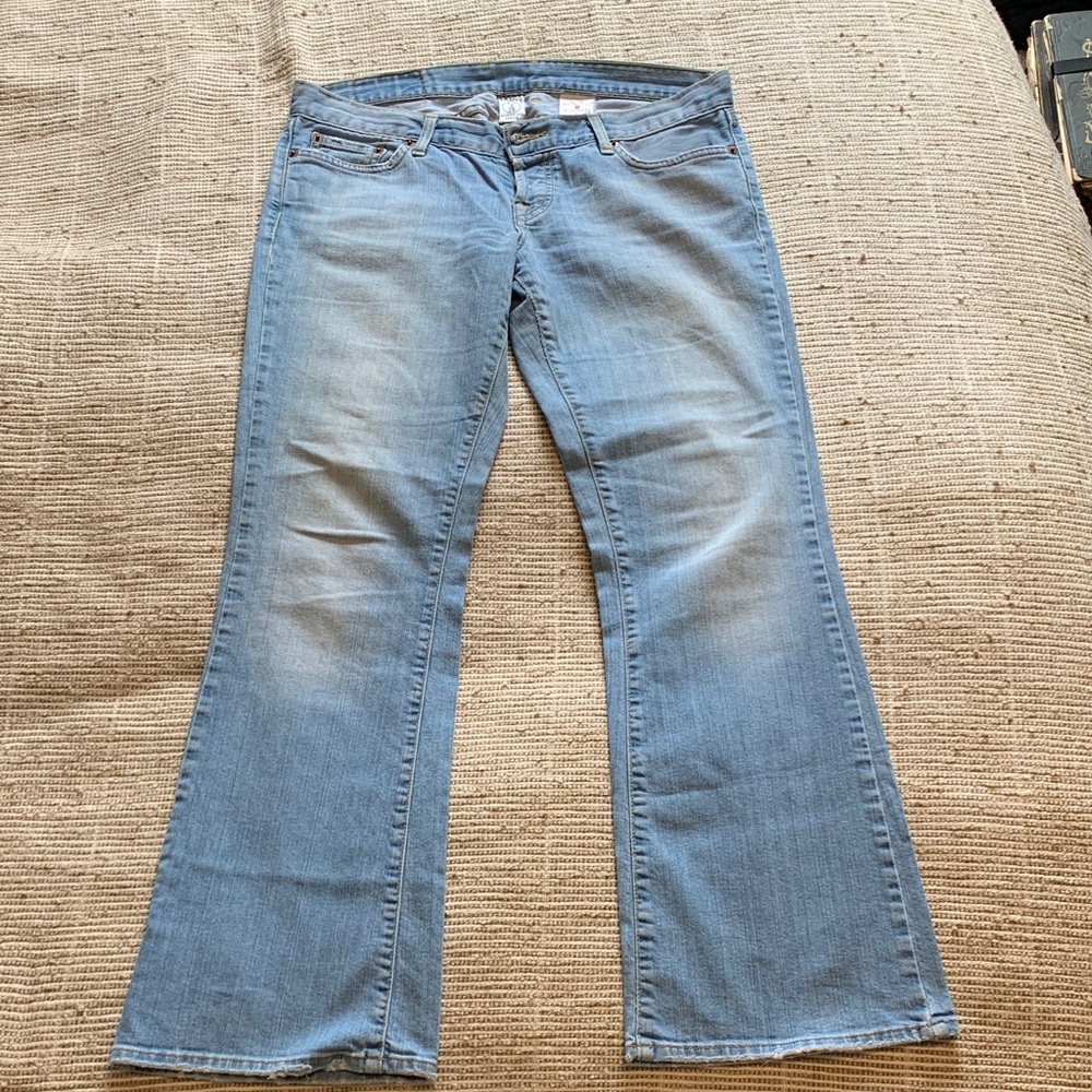Lucky Brand Dungarees Vintage Light Blue Flare Jeans